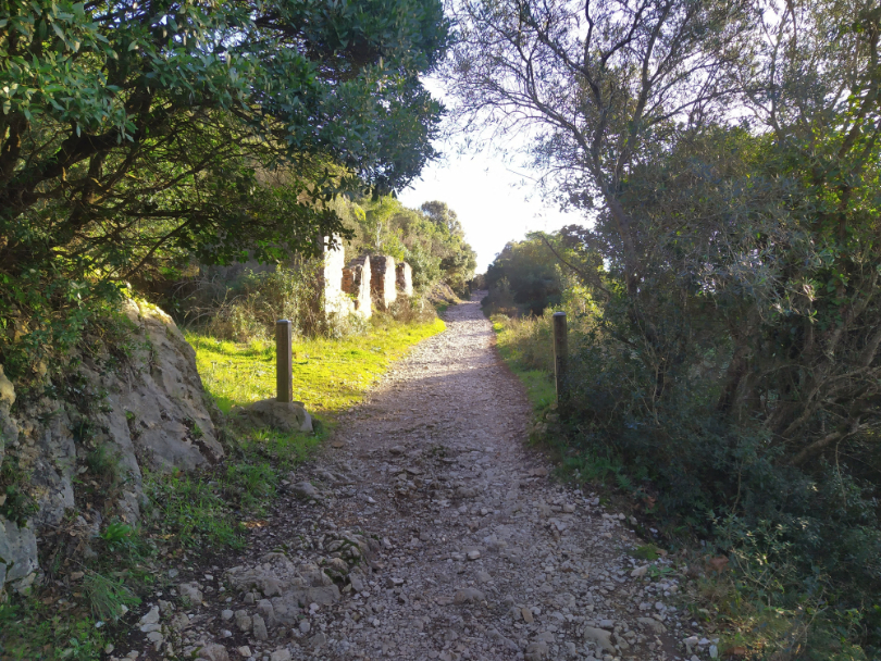 comienza el sendero del Faro del Caballo